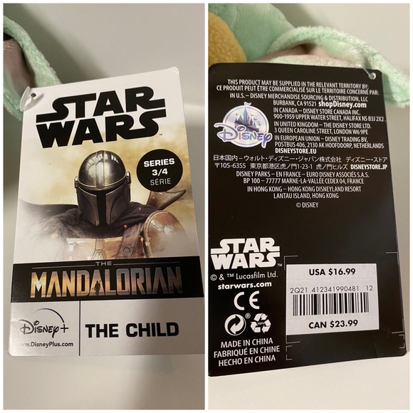Star Wars The Mandalorian Plush Toy The Child Baby Yoda Grogu Stuffed Animal Set - Picture 9 of 13